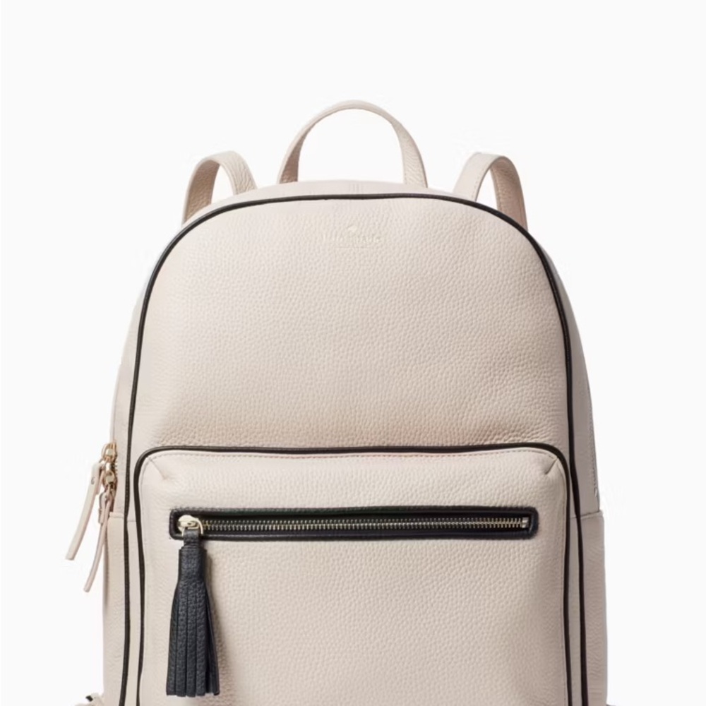 Kate Spade Beige Backpack with Black Accents